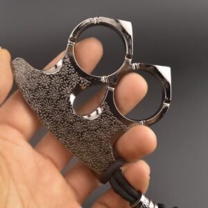Metal two-finger fist buckle,schlagring